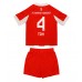 Bayern Munich Jonathan Tah #4 Hjemmedraktsett Barn 2025-26 Kortermet (+ Korte bukser)
